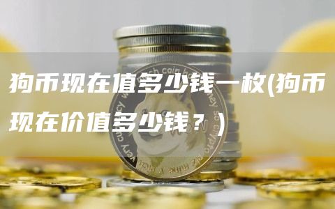 狗币现在值多少钱一枚 - 狗币现在价值多少钱？